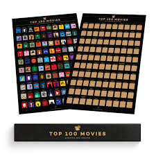 Ideal for movie buffs i have been looking classic movies poster since long. Enno Vatti 100 Movies Scratch Off Poster Top Films Of All Time Bucket List 42 X 59 4 Cm By Enno Vatti Shop Online For Homeware In Australia