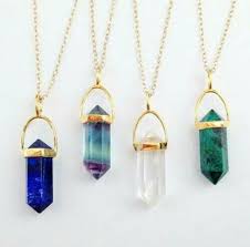 I Want All If These Gem Necklaces Gold Gemstone Point Beautiful Jewelry Point Necklace