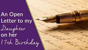 You are the most beautiful gift anyone has ever been 17 ) for my daughter on her birthday … i'd capture the stars in the sky, the sun and moon for you, but they. An Open Letter To My Daughter On Her 17th Birthday Susan Elford