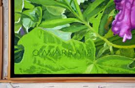 Purple Lily Perennial by Allan O'Marra (2018) : Painting Oil