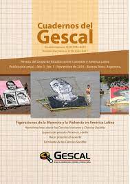Cuadernos del Gescal 'Figuraciones de la memoria y la violencia en América  Latina' (2016) by Grupo de Estudios Sobre Colombia y América Latina  