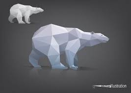 Xoo Plate Triangle Polygon Model Bear Vector Graphic Animales Geometricos Ilustraciones Disenos De Unas