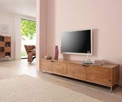 lowboard loca 200x40 cm akazie natur 4 turen massiv delife eu wohnen haus mobelideen
