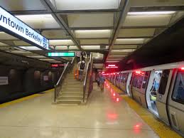 We're back up north passing oakland and landed in berkeley! Downtown Berkeley Station Wikipedia