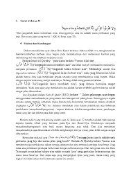 Sekarang kita telah mengetahui tentang isi surat al isra ayat 32 ini, beserta dengan isi kandungannya. Doc Surat Al Shita Arsita Academia Edu