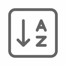 · go to home > sort. Alphabet Alphabetical Order Sort Icon Download On Iconfinder