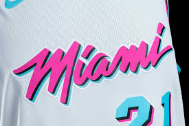 The heat will play on the. For Their Newest Uniforms The Miami Heat Go Miami Vice