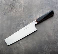 Black And White Ebony Knife Handle Don Nguyen Black Micarta Nakiri 170mm Eatingtools Com Kitchen Knives Knife Making Knife