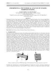 We did not find results for: Pdf Experimental And Numerical Analysis Of Vickers Hardness Testing