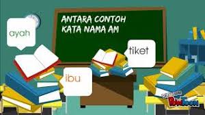 Berikut adalah beberapa contoh kata nama terbitan Powtoon Kata Nama Am