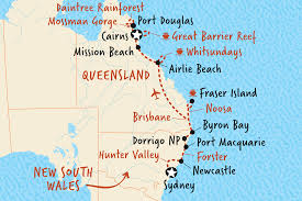 Byron bay is a coastal town in the northern rivers region of new south wales, located just off the pacific highway, approximately 800 km north of sydney and 175 km south of brisbane. Busrundreisen East Coast Encompassed Sydney Cairns Comfort