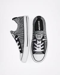 Black And White Low Top Converse Galactic Nuclei Chuck Taylor All Star Shoreline Knit Slip Black White Black Chuck Taylors Chuck Taylor All Star Chucks