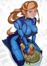 Metroid Samus Aran Futanari Two | Futapo!