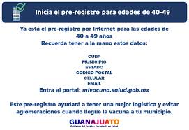 Recordó que el registro, en el cual se piden. Secretaria De Salud On Twitter Atencion Ya Esta Abierto El Pre Registro Para Personas Del Grupo De Edad De Entre 40 Y 49 Anos Por Ello Es Importante Que Te Registres Para Cuando