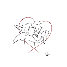 타투이스트연우 On Instagram L Amour Et Psyche Enfants 1890 William Adolphe Bouguereau 예약완료 도안 시술 문의 Kakao Id Yw Cherub Tattoo Tattoo Drawings Doodle Tattoo