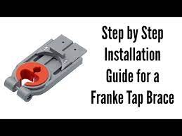 Franke 113515300 tap brace, red grey £13.99. Step By Step Installation Guide For A Franke Tap Brace Youtube