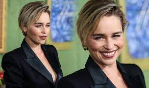 Emilia clarke's best hairstyles of all time will have you bending the knee. Emilia Clarke In Pictures Game Of Thrones Star Debuts New Pixie Crop On The Red Carpet Celebrity News Showbiz Tv Express Co Uk
