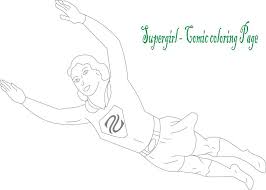 Free supergirl coloring pages for girls. Supergirl Comic Character Coloring Page