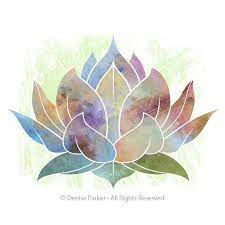 Yoga Art Lotus Flower Large Yoga Wall Art Yoga Pose Yoga Art Yoga Print Yoga Studio Artwork Giclee Print Cont Art Fleur De Lotus Art Floral Art Lotus