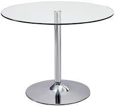 Free shipping many items · black friday in july Elena Round Dining Table Glass And Chrome Cfs Furniture Uk