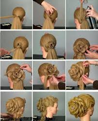 Weave your hair into a dutch braid. Wonderful Diy 3d Rose Flower Shaped Updo Hairstyle