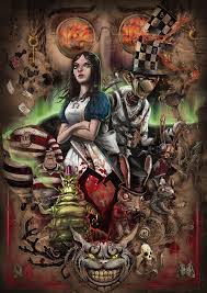 Hi all another fanart for the game american mcgee's alice: We Re All Mad Here Loiccoil Alice Madness Returns Poster