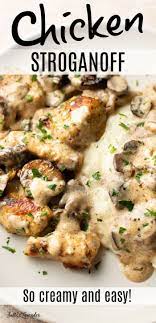 The Best Chicken Stroganoff Chicken Stroganoff Cooked Chicken Recipes Grilled Chicken Recipes