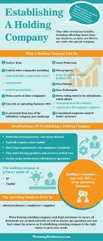 Establishing A Holding Company Holding Company Company Infographic