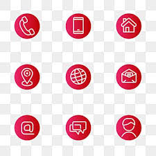 Check spelling or type a new query. Set Of Contact Related Icons In Round Shape And Red Color Icon Phone Contact Png And Vector With Transparent Background For Free Download Gift Vector Mobile Logo Restaurant Icon
