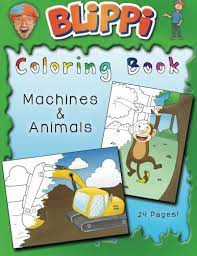 Your child will learn colors with blippi in this video about his new coloring book. Blippi Coloring Book Animals Machines Amazon De Blippi John Stevin Fremdsprachige Bucher