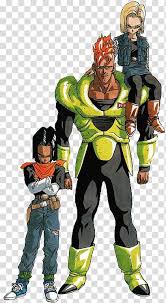 Character android 16 & trunks location dragon ball series. Android 18 Android 17 Goku Android 16 Gohan One Piece Film Z Transparent Background Png Clipart Hiclipart