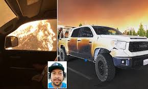 Yeah, the only off roading my truck does is during hunting season and most of the roads are farm or logging roads. Hero Nurse Shares Photos Of His Burnt Out Truck After Driving Into The Blaze Daily Mail Online