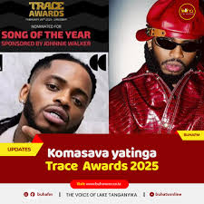 Diamond Platnumz ametajwa kwenye kipengele cha 'Wimbo Bora wa Mwaka' kwenye  Tuzo za Trace Awards 2025 kupitia wimbo wake "Komasava." Yeye ni msanii  pekee kutoka Afrika Mashariki kwenye kipengele hiki, akishindana na