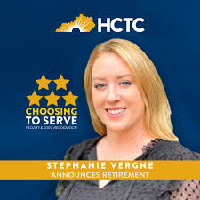 💙💛 After nearly three decades of service, Stephanie Vergne is retiring  from HCTC. During her tenure at the college, she made a difference in her  students' lives and the lives of their