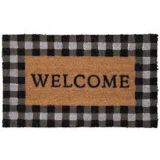 Black And White Buffalo Check Rug Hobby Lobby Welcome Buffalo Check Doormat Hobby Lobby 1613793 Door Mat Hobby Lobby Christmas Plaid Rug