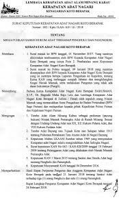 Maybe you would like to learn more about one of these? Contoh Sk Lembaga Adat 2018 Masnurul