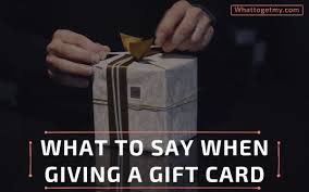 The most common dinner gift card material is paper. What To Say When Giving A Gift Card What To Get My