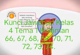 Sebelumnya, kamu telah mempelajari tentang cerita kunci jawaban tema 8 kelas 4 halaman 67, 68. Kunci Jawaban Buku Tematik Siswa Kelas 4 Tema 1 Subtema 1 Pembelajaran 6 Halaman 66 67 68 69 70 71 72 73 74 Info Pesilat