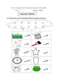 Blend spelling list for bl. Blends Interactive Worksheet