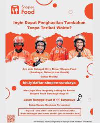 Kirim loker terbaru ke emailmu. Daftar Mitra Driver Shopee Food Atmago