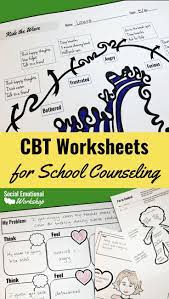 Reusable Cognitive Behavioral Cbt Worksheets To Support Elementary School Students Make The Connection B Cbt Worksheets School Counseling Elementary Counseling