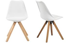 Vendell contemporary armless bucket accent chair, brown White Bojan Resin Bucket Cushioned Chairs In Set Of 2