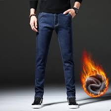 Full star full star full star full star half star. Gentlemen S Business Casual Straight Slim Fleece Jeans Men S Winter Keep Warm Demin Pants For Youth Men Buy From 32 On Joom E Commerce Platform
