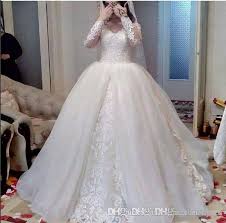The quality of the material was great and the color was beautiful. White Lace Ball Gown Long Sleeve Modest Wedding Dresses 2019 Empire Waist Plus Size Wedding Gowns Uk 3d Flowers Sleeves Cheap Wedding Gowns Coloured Wedding Dresses From Angelababydresses 156 59 Dhgate Com