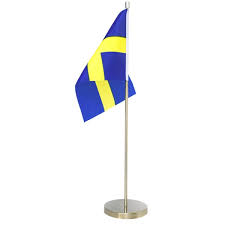 Sveriges flagga köp din svenska hos flaggor se. Kop Bordsflagga Svensk Flagga Sverige I Metall Fyndiq