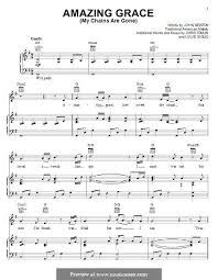 Amazing Grace My Chains Are Gone By C Tomlin L Giglio On Musicaneo My Chains Are Gone Sheet Music With Letters Sheet Music Book