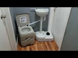 portable toilet and sink combo! how