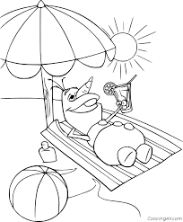 Documents similar to cathy beylon at the beach coloring book. Olaf Dreaming Of The Beach Coloring Page Coloringall