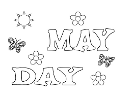 Month coloring page with few details for kids. May 3 Coloring Page Free Printable Coloring Pages For Kids