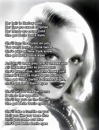 It's missing the start and the finish. Bette Davis Eyes Recorded By Kim Carnes Song Lyrics Bette Davis Eyes Bette Davis Music Lyrics
